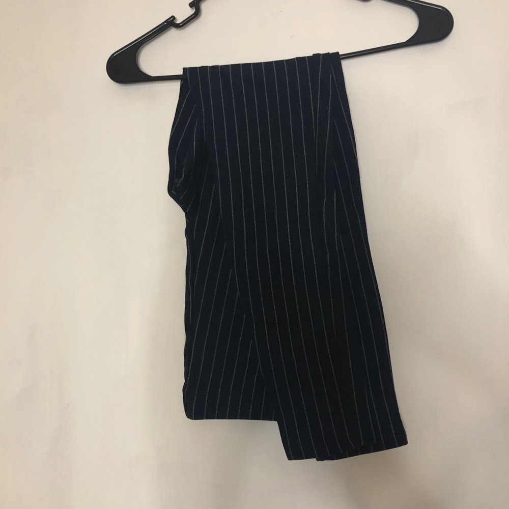 Pin Striped Navy and White Leggings